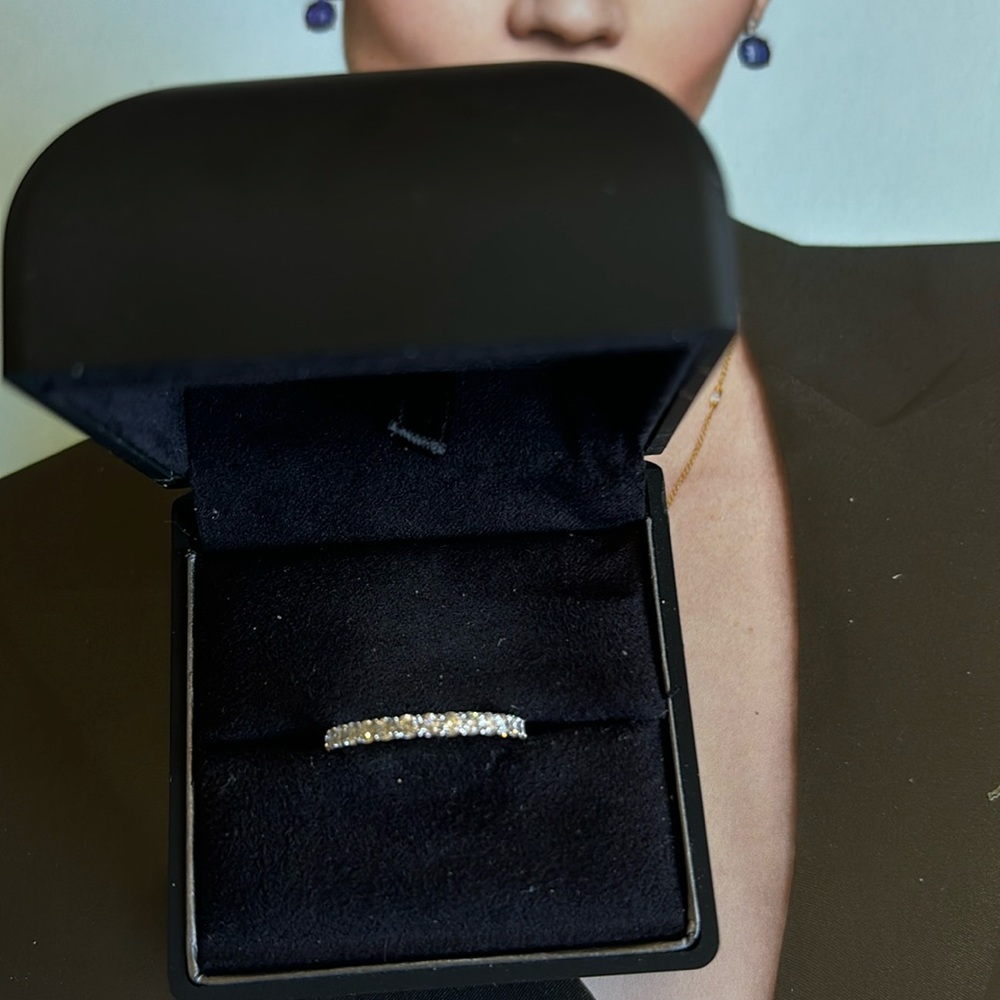 Diamond Band in 14K gold FIRM price.